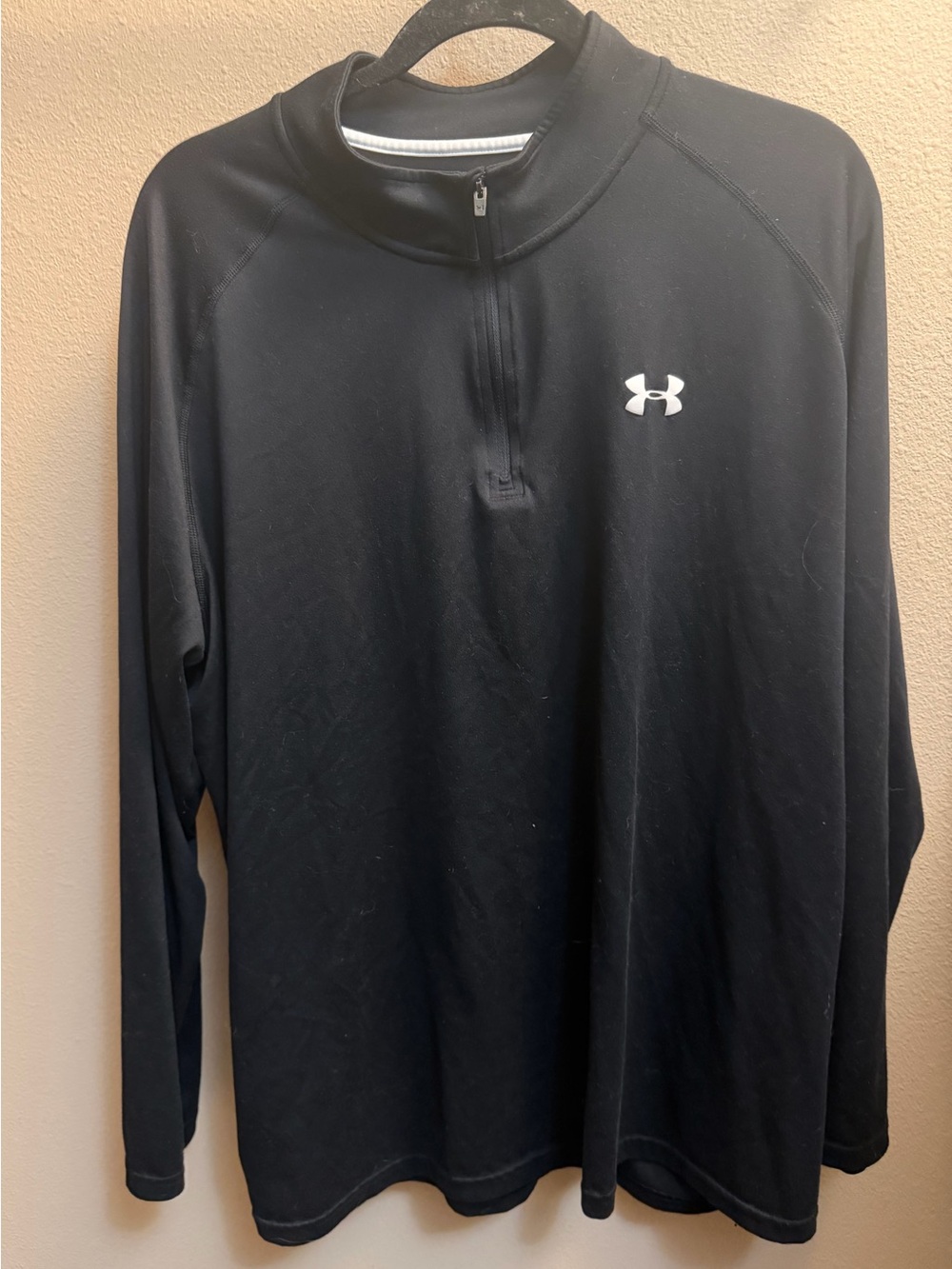 UNDER ARMOUR Men’s Black Light Weight Quarter Zip Pullover Size XXL Athletic - Picture 4 of 14
